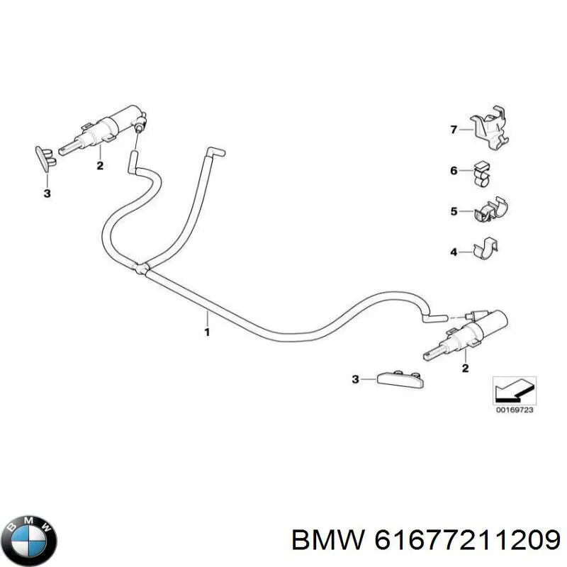 Tapa de la boquilla del lavafaros delantero BMW 61677211209 precio, desde 7,03 EUR