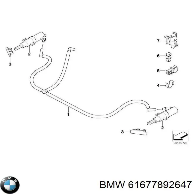 Tapa de la boquilla del lavafaros delantero BMW 61677892647 precio, desde 28,63 EUR