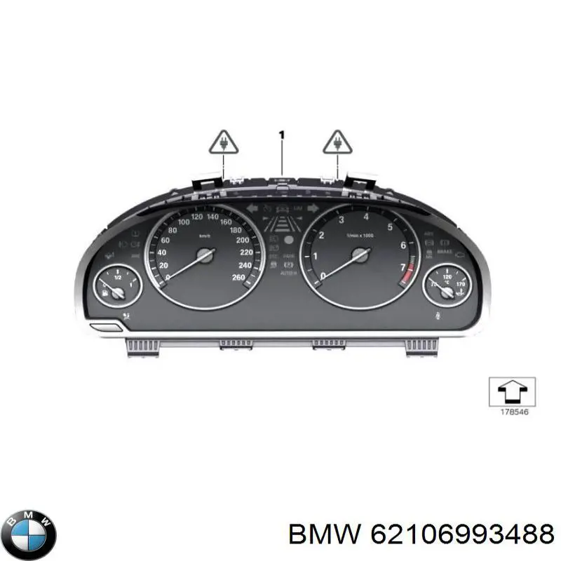62106993488 BMW Tablero de instrumentos