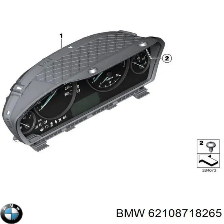 62108803152 BMW Tablero de instrumentos