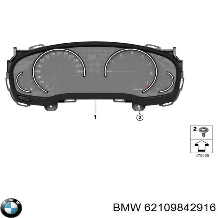 62109842916 BMW Tablero de instrumentos