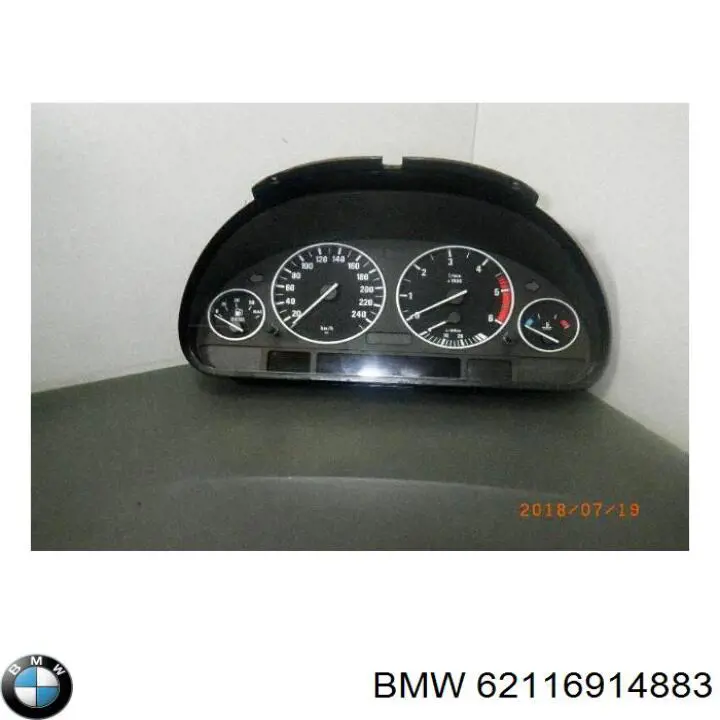 62116914883 BMW tablero de instrumentos (panel de instrumentos)