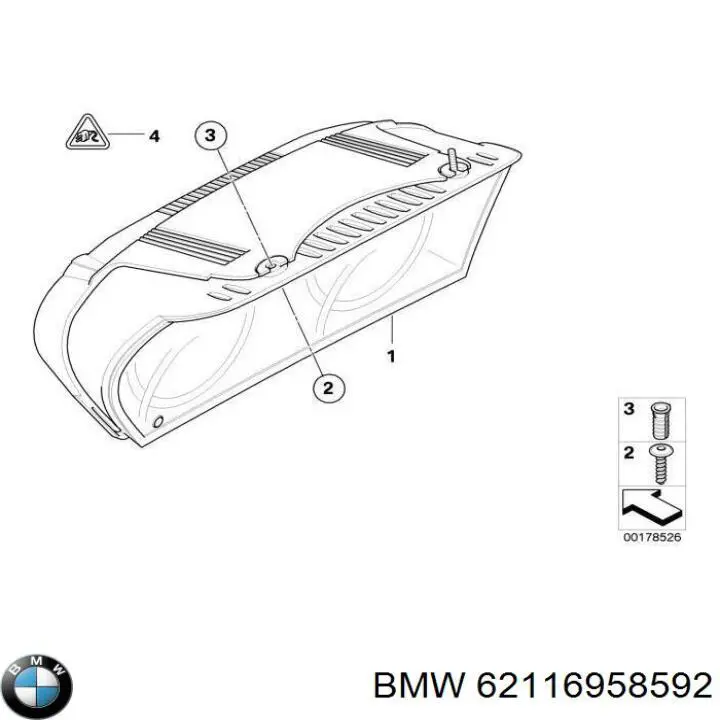 Cuadro instrumentos 62116958592 BMW