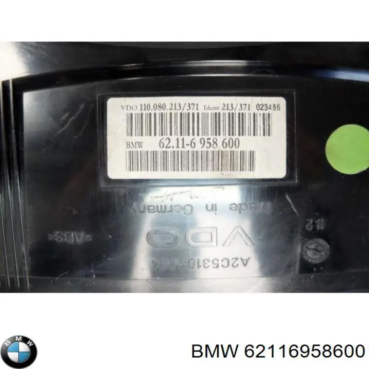 62116958600 BMW tablero de instrumentos (panel de instrumentos)