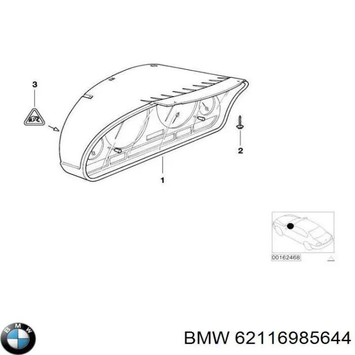 62116985644 BMW Tablero de instrumentos