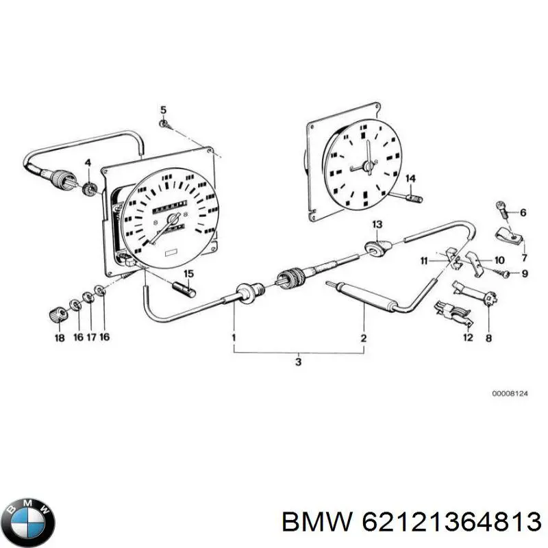 Cable de cuentakilómetros para BMW 3  E21