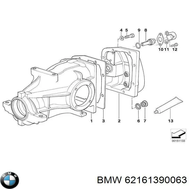 Comprar 62161390063 BMW Sensor de velocidad de rueda