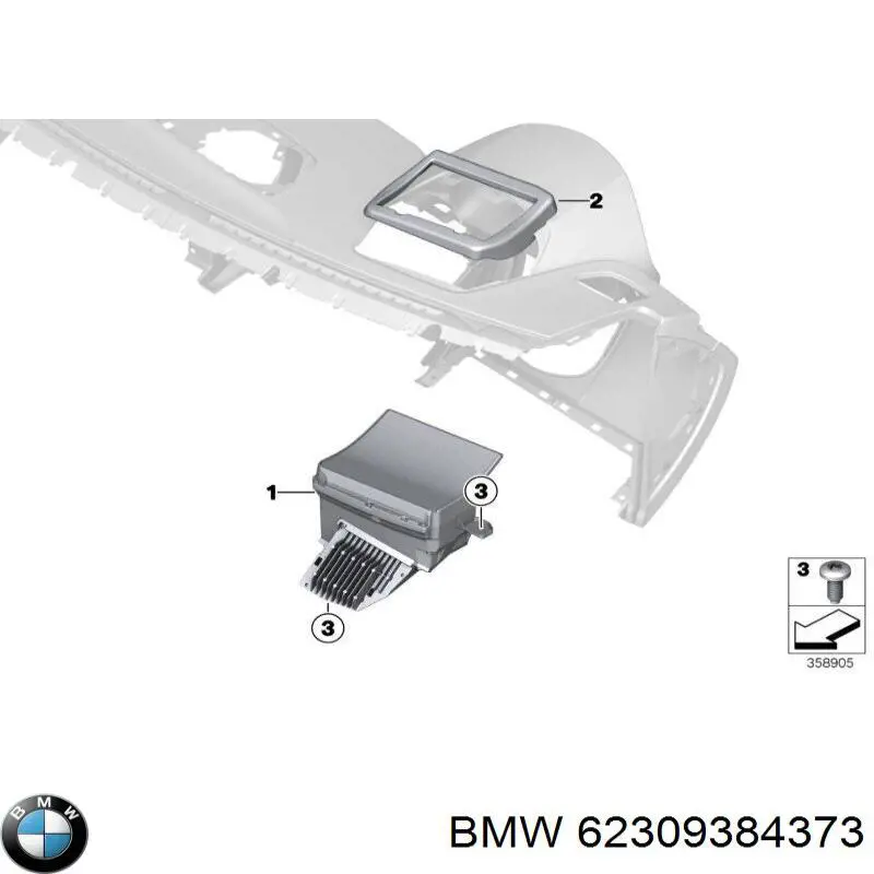 Pantalla multifunción BMW 62309384373 precio, desde 441,41 EUR