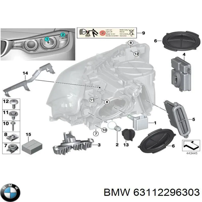 Bombilla de xenón BMW 63112296303 precio, desde 46,33 EUR