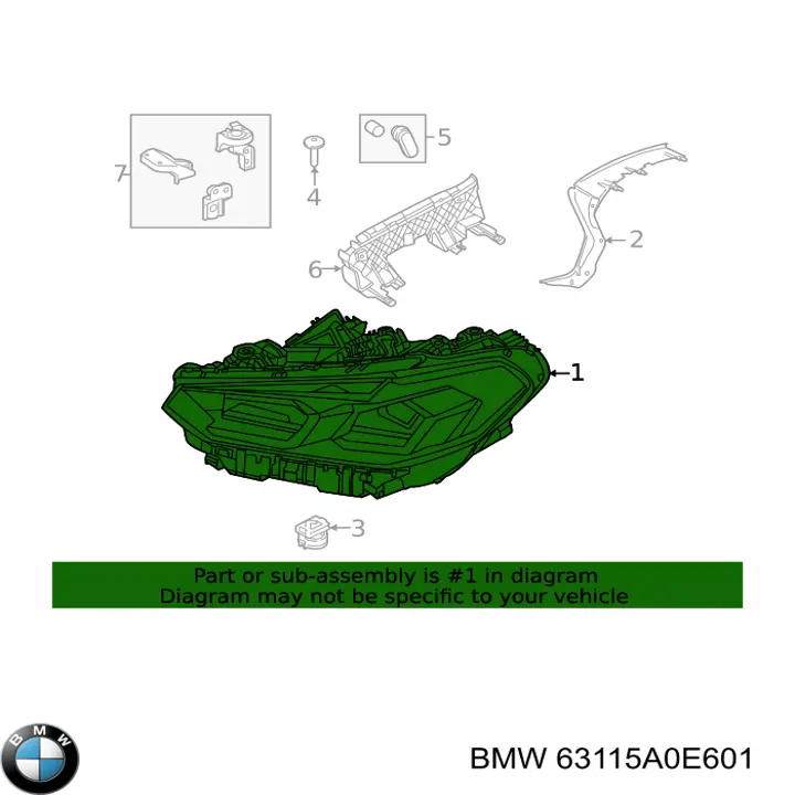 63115A0E601 BMW