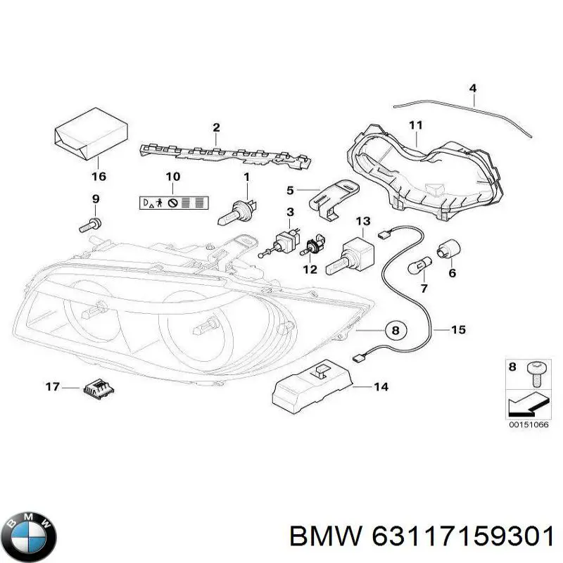 Faro BMW 63117159301 precio, desde 489,32 EUR