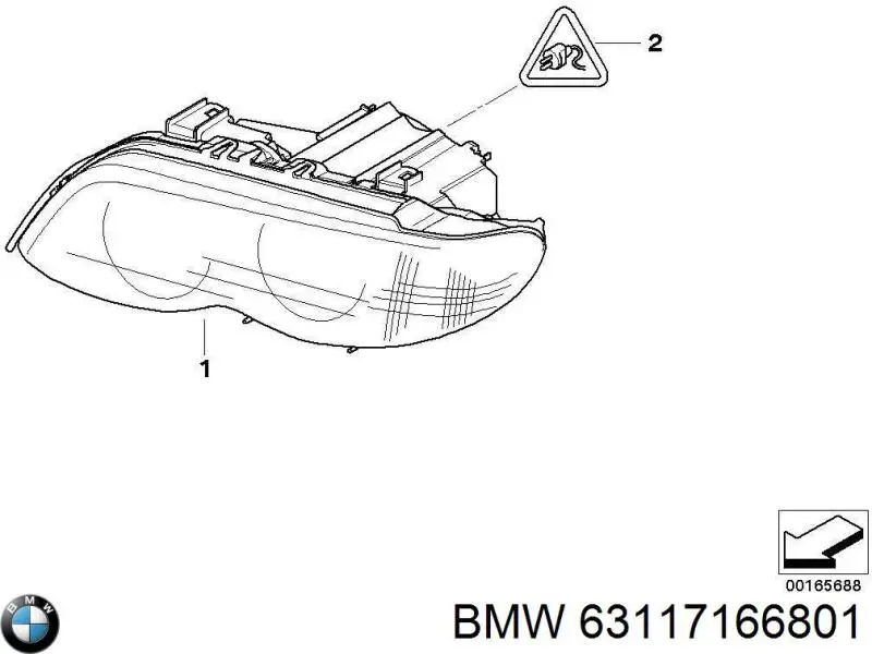 63126940169 BMW faro izquierdo