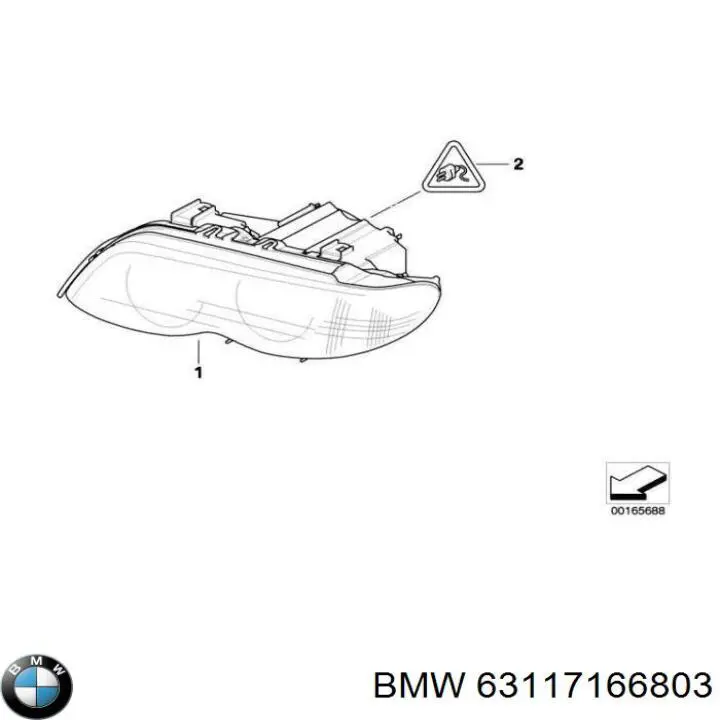 63117166803 BMW faro izquierdo
