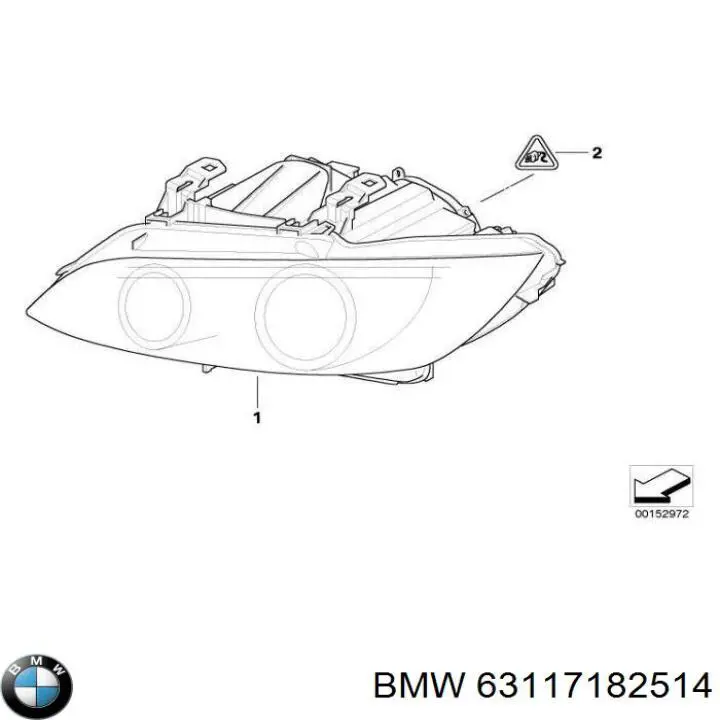 Faro derecho para BMW 3 (E92)