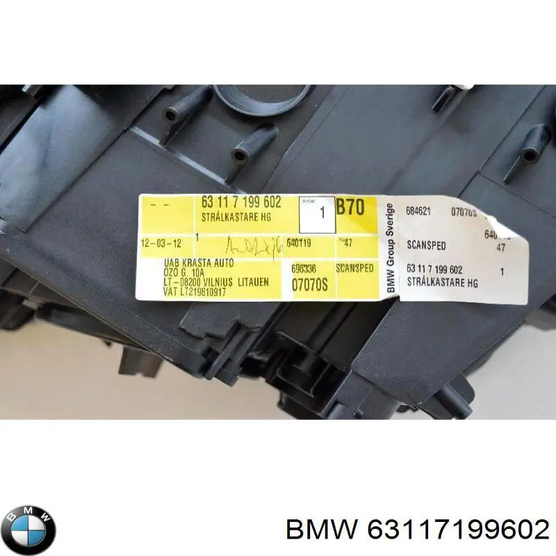 63117199602 BMW faro derecho