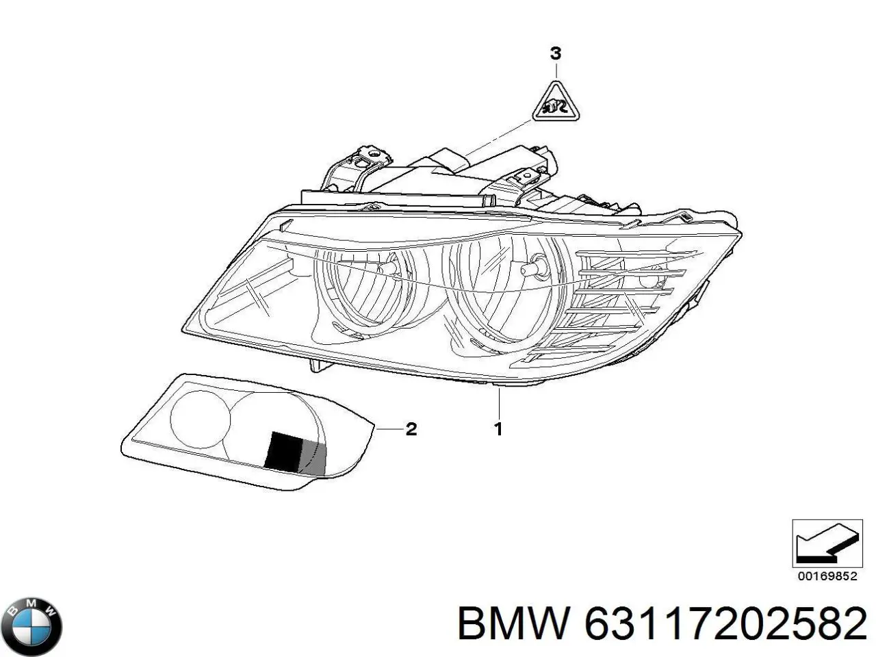 Faro derecho BMW 63117202582 precio, desde 234,95 EUR