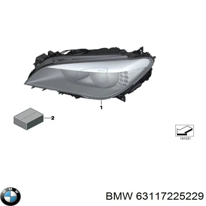 Faro BMW 63117225229 precio, desde 833,51 EUR