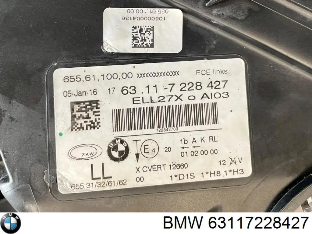 Comprar 63117228427 BMW Faro delantero izquierdo