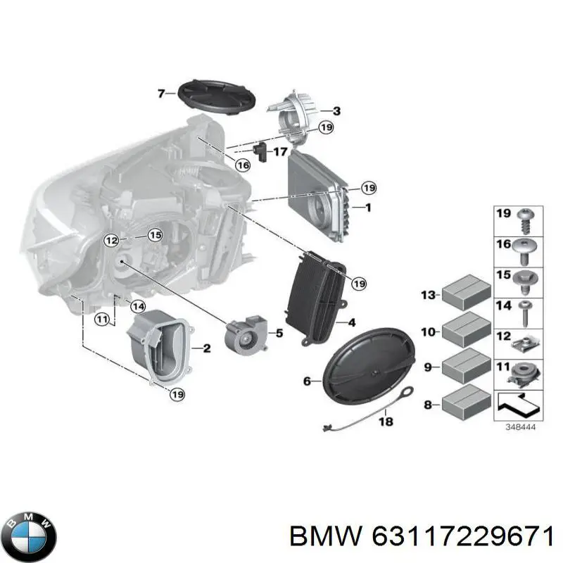 Faro izquierdo BM1234904 Prasco