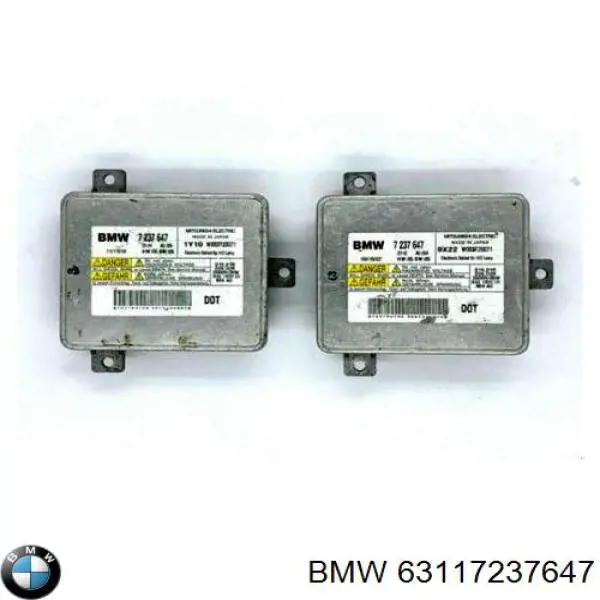 Unidad de control de xenón BMW 63117237647