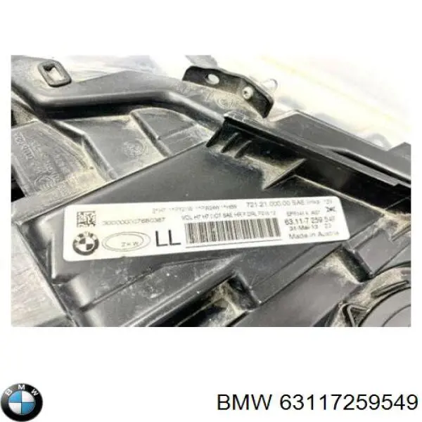 Faro izquierdo 63117259549 BMW