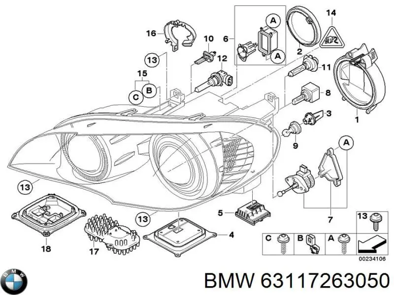  BMW 63117263050 precio, desde 69,70 EUR