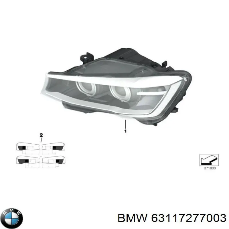 63117277003 BMW faro izquierdo