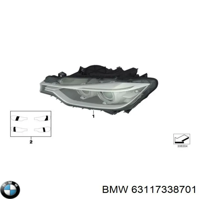 7338701 BMW faro izquierdo