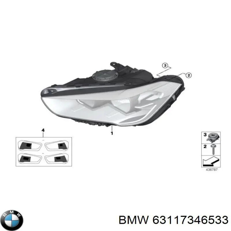 Faro izquierdo para BMW X1 (F48)