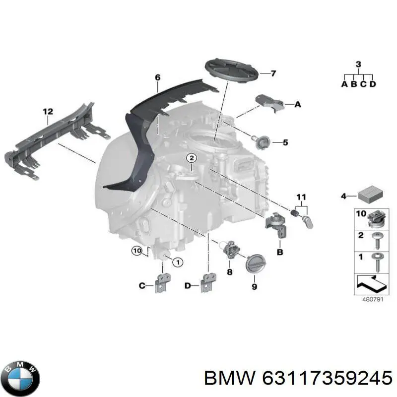 Comprar 63117359245 BMW Bombilla halógena, luz alta/baja