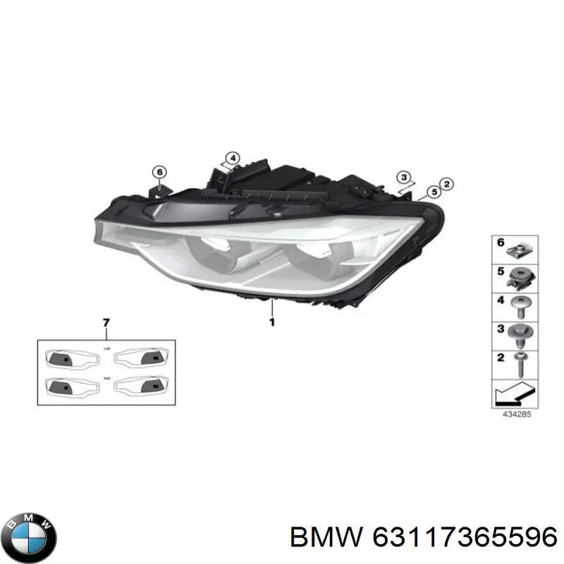 Comprar 63117365596 BMW Faro derecho