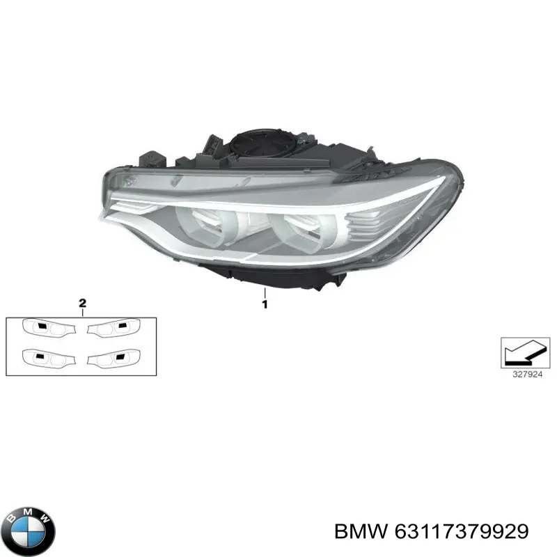 Comprar 63117379929 BMW Soporte de montaje del faro delantero