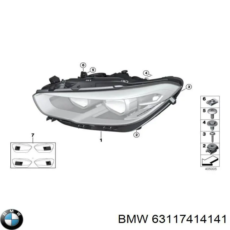 63117414141 BMW Faros