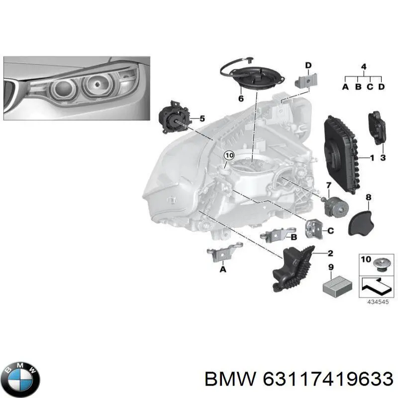 Comprar 63117419633 BMW Faro delantero izquierdo