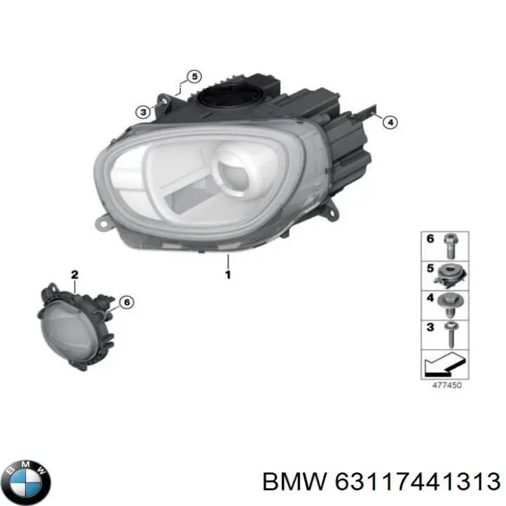  Faro izquierdo Mini COUNTRYMAN 