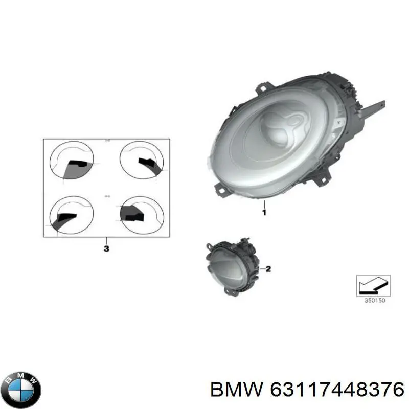 63117448376 BMW faro izquierdo