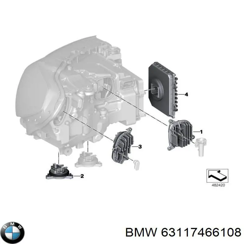 Comprar 63117466108 BMW Módulo de iluminación