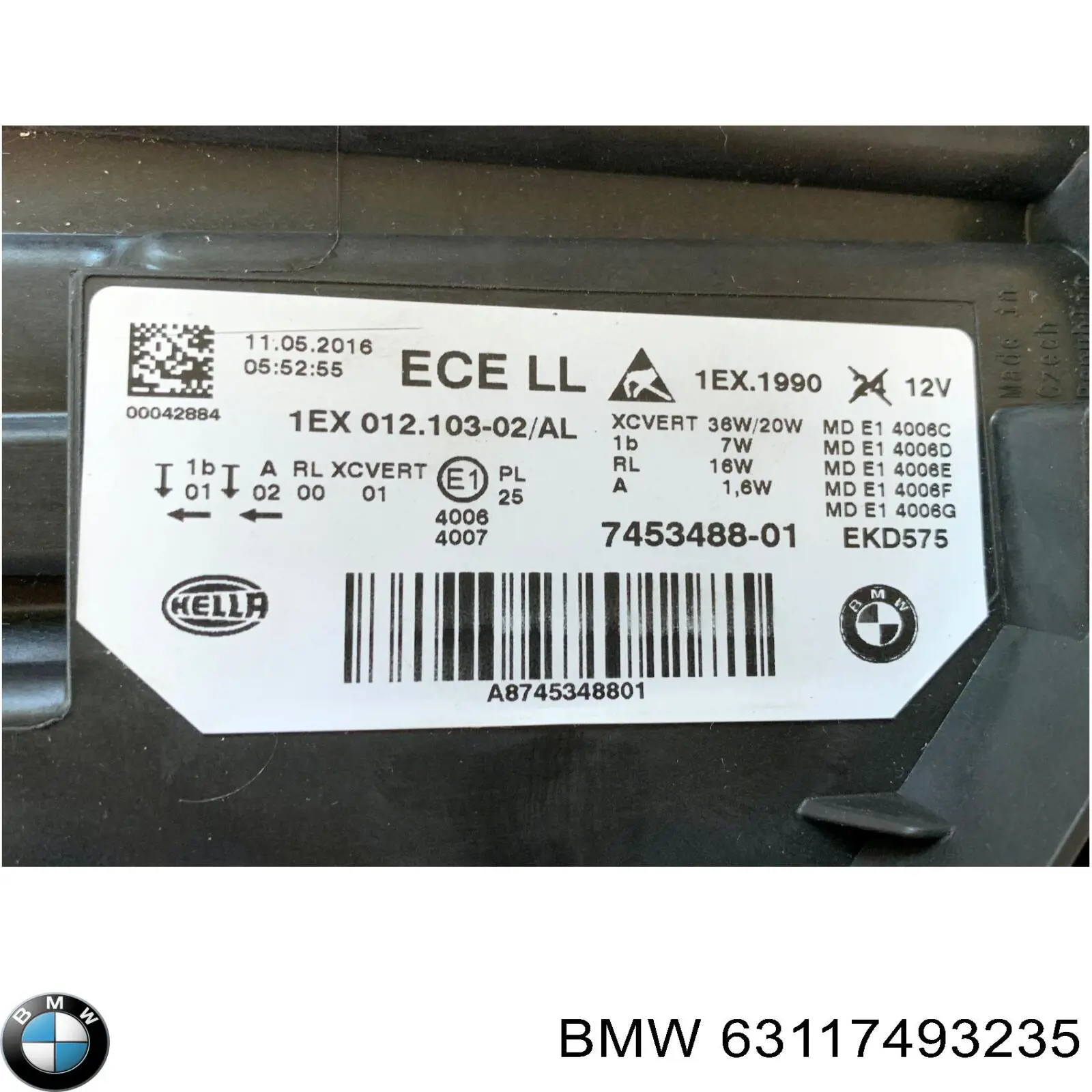  BMW 63117493235 precio, desde 30,87 EUR