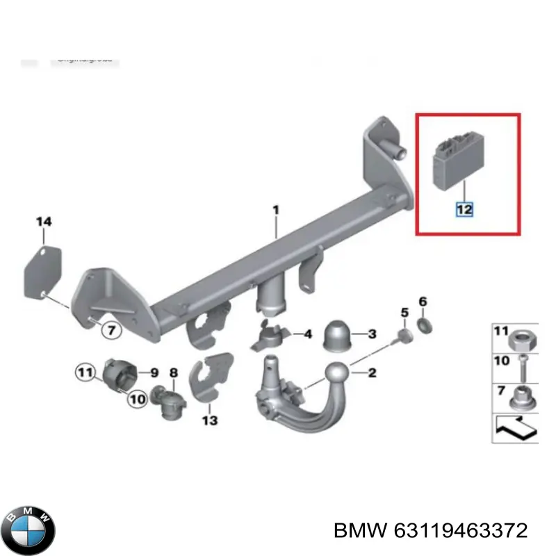 Amortiguador trasero izquierdo 71606867931 BMW