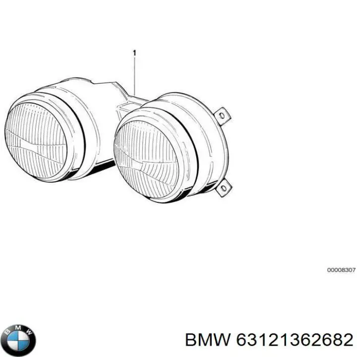 63121362682 BMW faro derecho