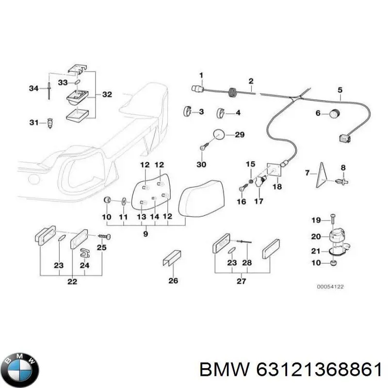 Faro izquierdo para BMW 3 (E30)