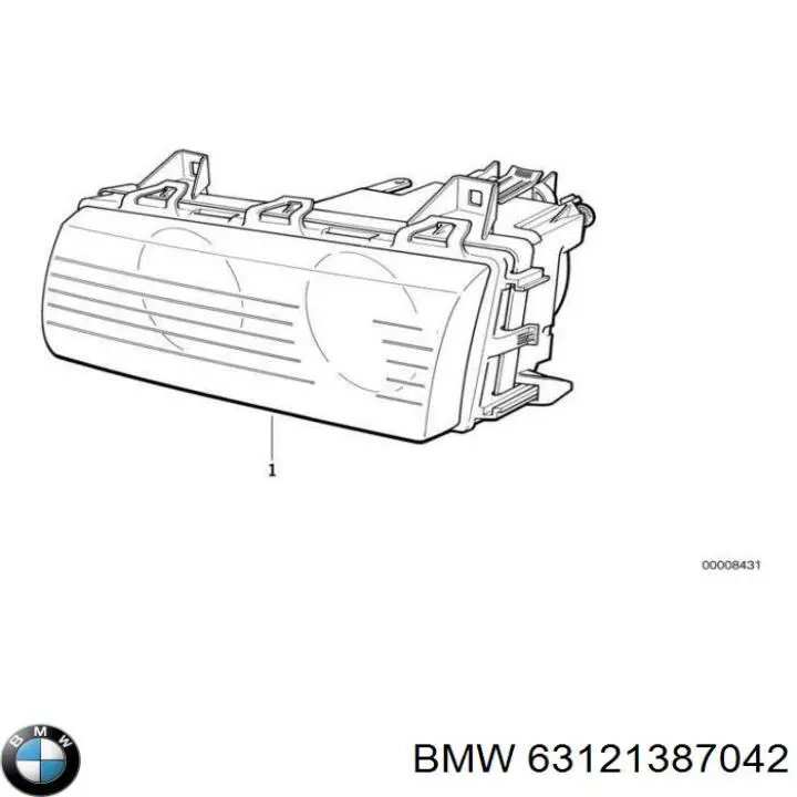 63121387042 BMW faro derecho