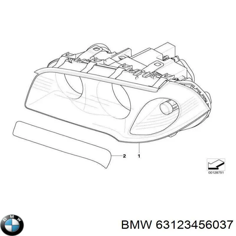 63123448951 BMW faro izquierdo