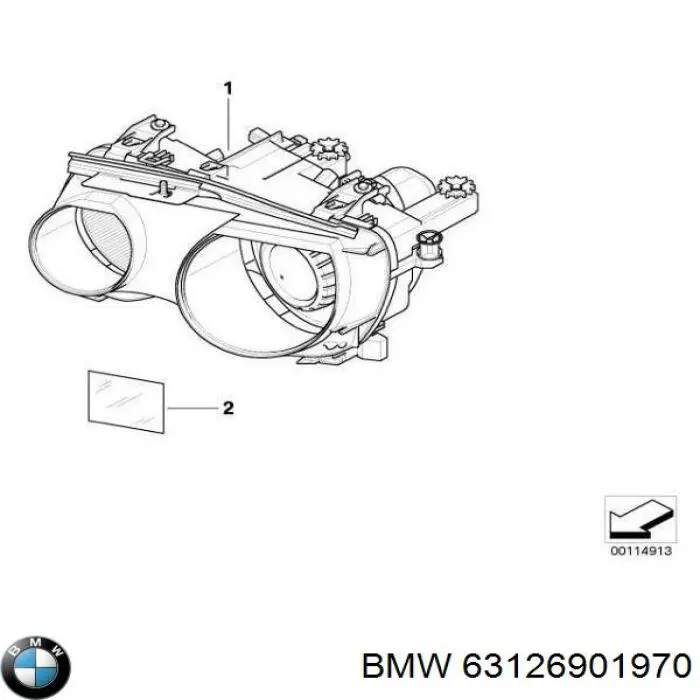 63126901970 BMW faro derecho