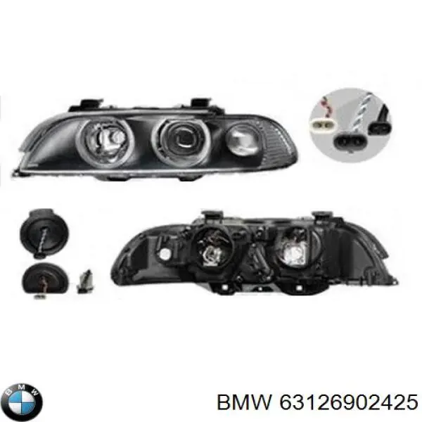 Faro izquierdo 63126902425 BMW