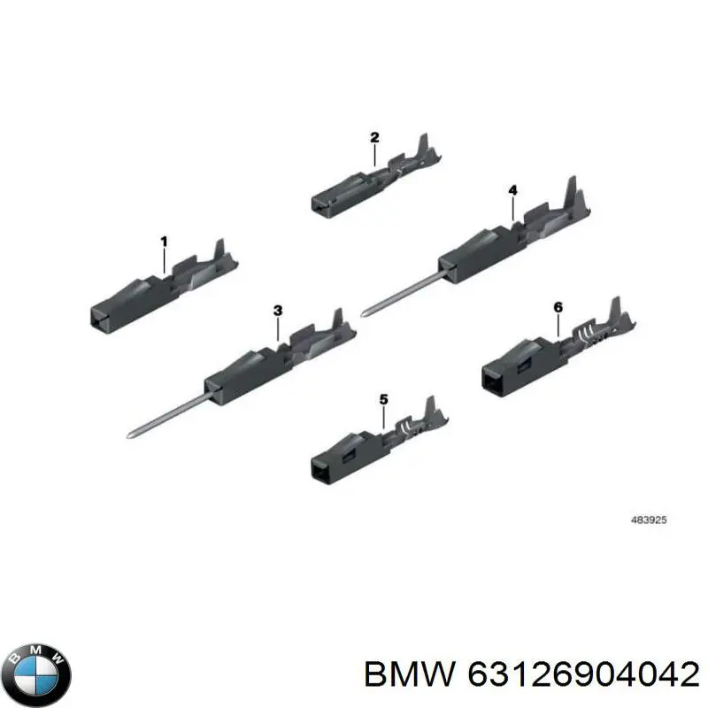 Portalámparas de luz intermitente 63126904042 BMW