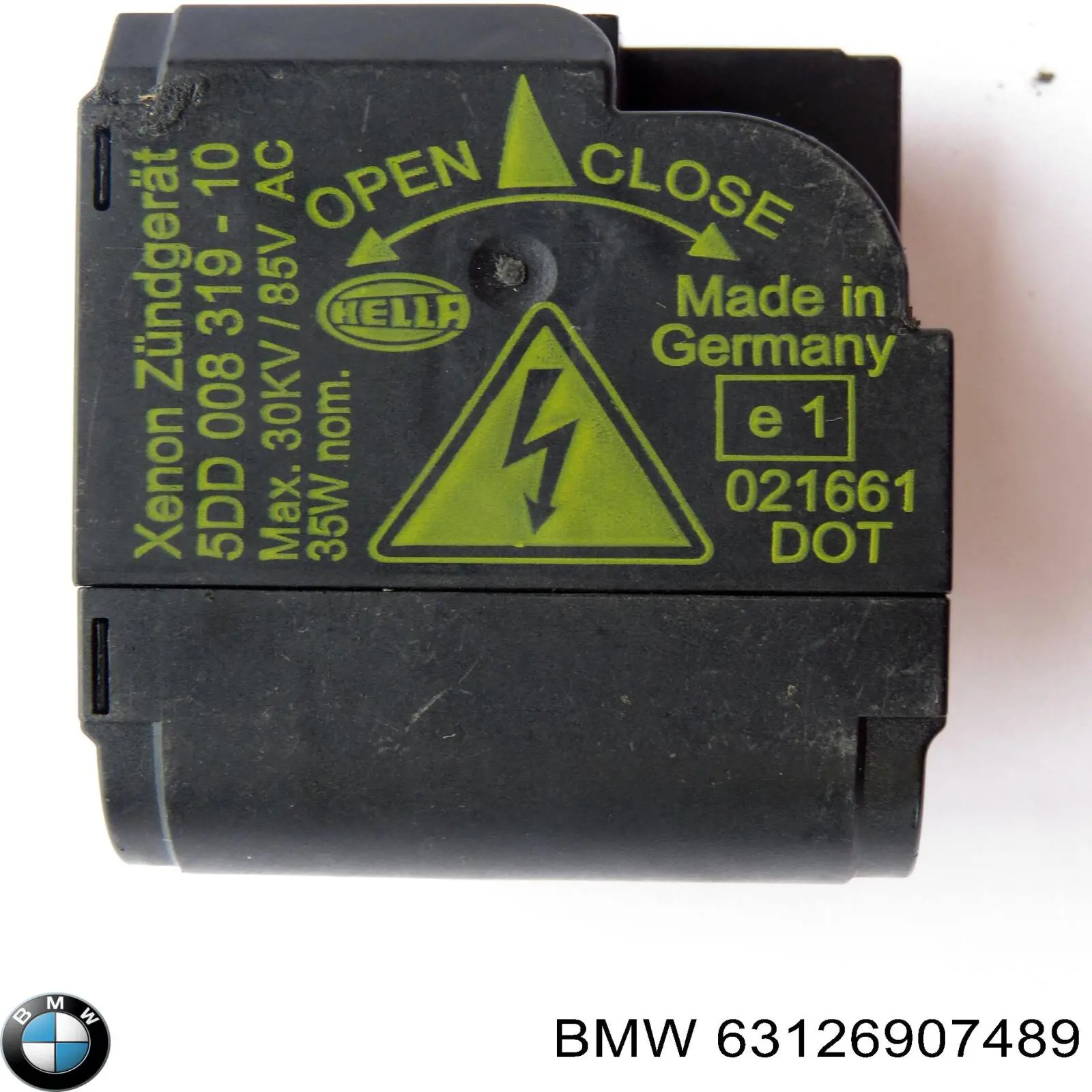 63126907489 BMW bobina de reactancia, lámpara de descarga de gas