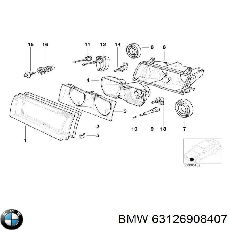  BMW 63126908407 precio, desde 18,04 EUR