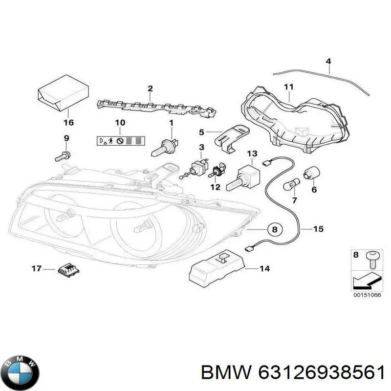 Comprar 63126938561 BMW Unidad de control de xenón
