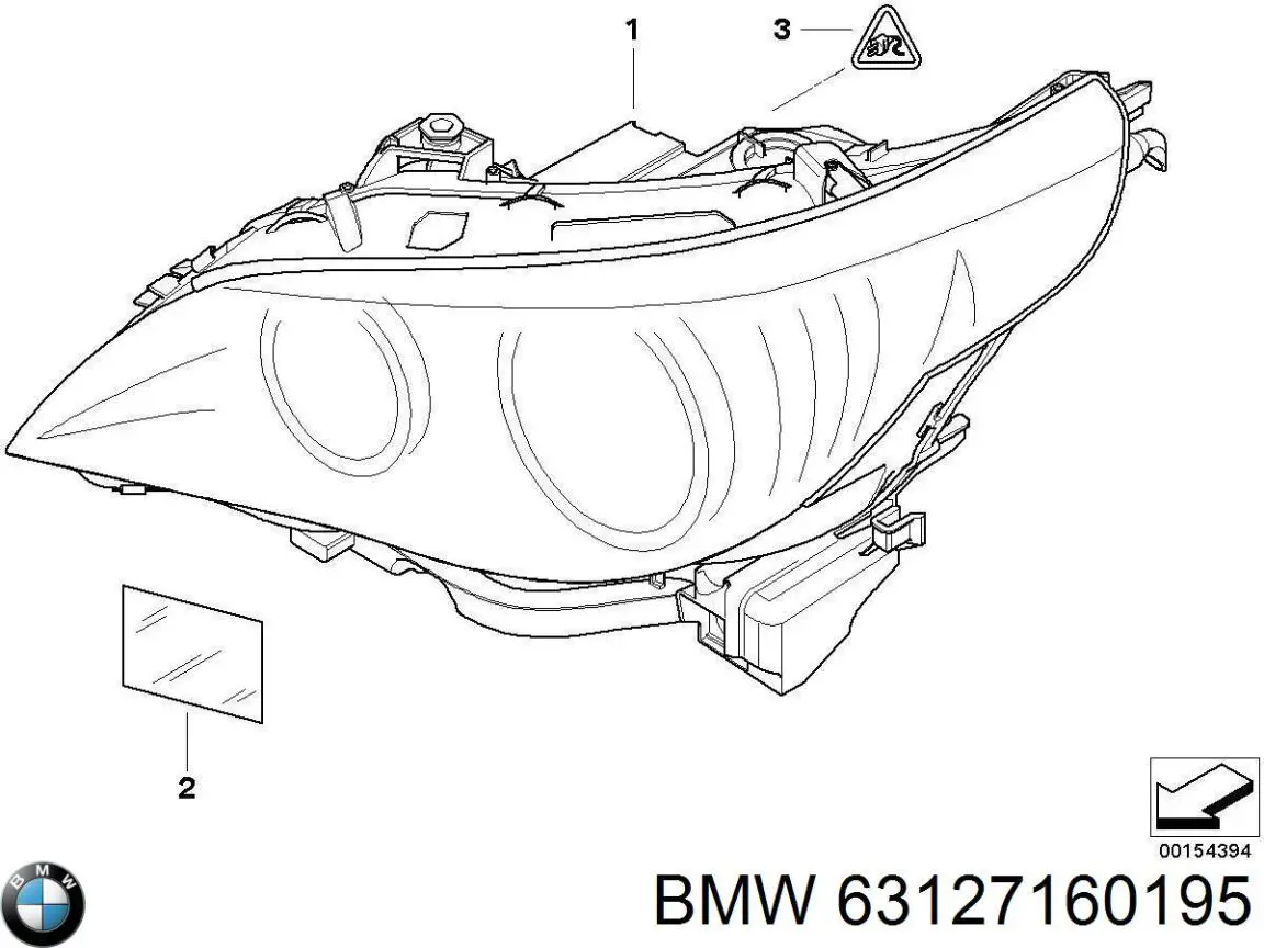 63127160195 BMW faro izquierdo